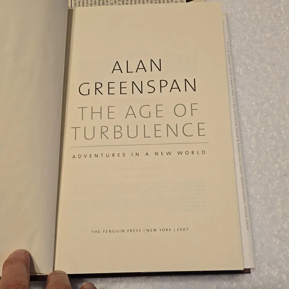 Alan Greenspan Age of Turbulence 2007 First Edition First Printing Hardcover